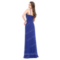 New Arrival GK mais recente sem mangas de gola em forma de Chiffon Blue Long Prom Dress GK000017-1